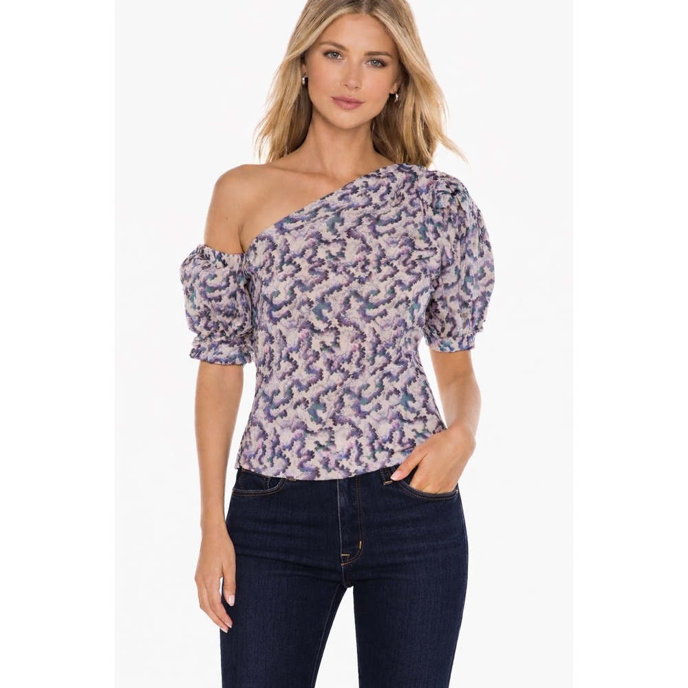 Isabel Marant Étoile Liddy Asymmetric‎ Balloon Sleeve Top XS NWT